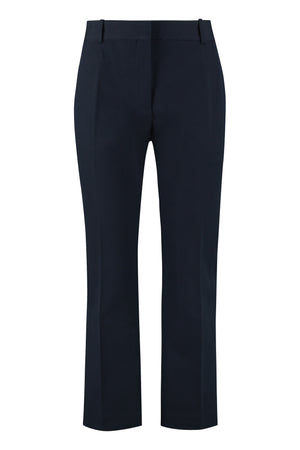 Cotton cropped trousers-0